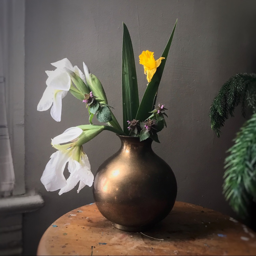 Vintage Indian Brass Vase